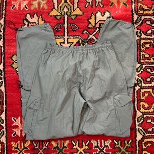 Garage Charcoal Elastic Waist Cargo Pants